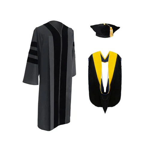1_94db83fe-b41a-495f-a497-16e8107cb406 (1) Classic Doctoral Graduation Tam, Gown & Hood Package - Image 1