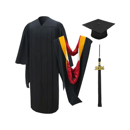 1_f2b0d4a7-f4dc-4cdb-b782-852787c6f7c8 Deluxe Masters Graduation Cap, Gown, Tassel & Hood Package - Image 1