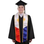 Philippines Embroidered Graduation Stole - Philippine Flag Sash