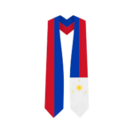 Philippines Embroidered Graduation Stole - Philippine Flag Sash - Image 3