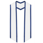 Hunter  Slanted Graduation Stole with Gold Trim - Image 18