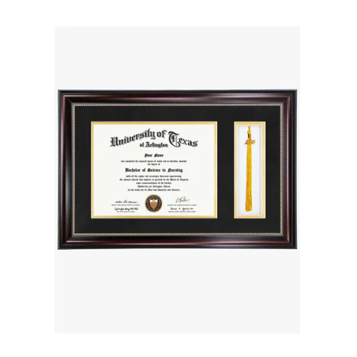 Untitleddesign_9 Polystyrene Frame with Tassel Holder for 8.5"x11'' - 4 Colors Available - Image 1
